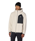 MENS LOWLAND FLEECE HOODY - LIMESTONE COLORBLOCK