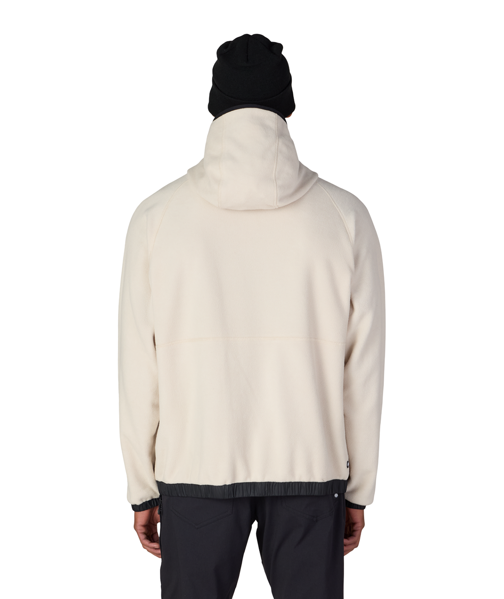 MENS LOWLAND FLEECE HOODY - LIMESTONE COLORBLOCK