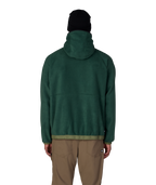 MENS LOWLAND FLEECE HOODY - MOSS GREEN COLORBLOCK
