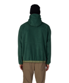 MENS LOWLAND FLEECE HOODY - MOSS GREEN COLORBLOCK