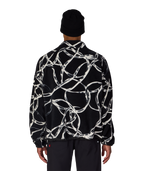 MENS ONE FLEECE ANORAK - BLACK WIRE COLORBLOCK