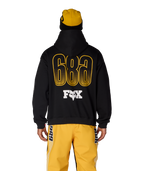 MENS FOX RACING PREMIUM HEAVYWEIGHT PULLOVER HOODY - FOX BLACK