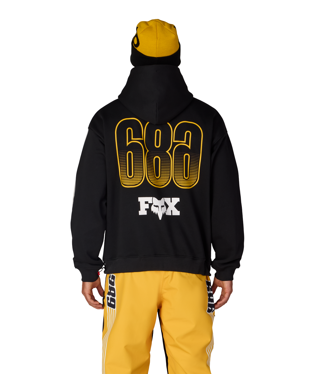 MENS FOX RACING PREMIUM HEAVYWEIGHT PULLOVER HOODY - FOX BLACK