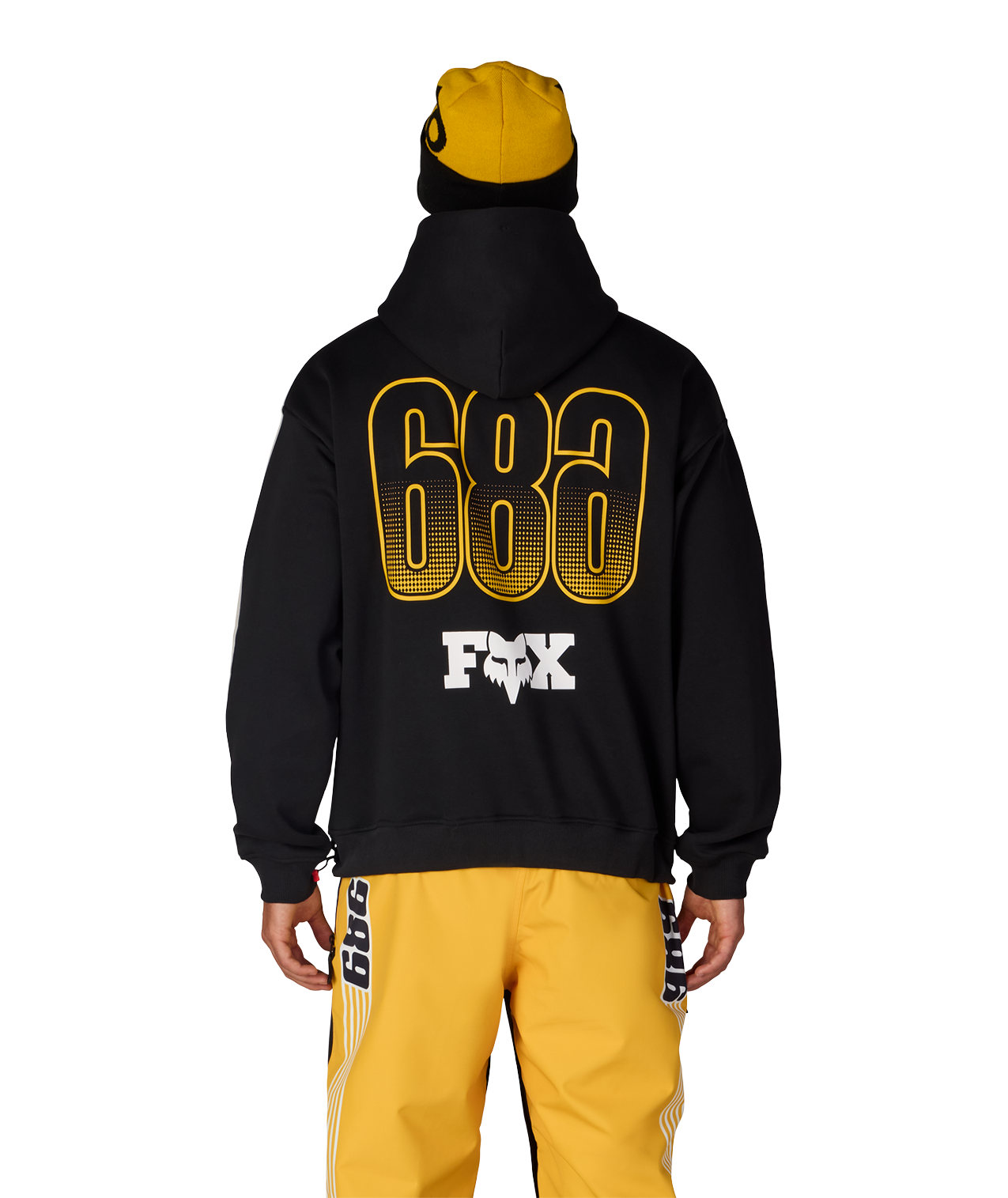 MENS FOX RACING PREMIUM HEAVYWEIGHT PULLOVER HOODY - FOX BLACK