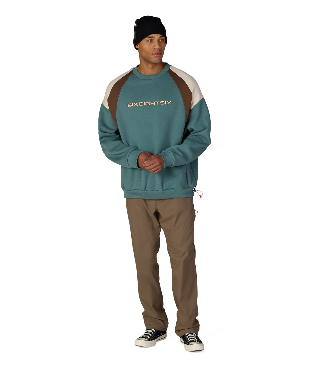 RESERVED® PREMIUM HEAVYWEIGHT CREWNECK - PALE FIRN