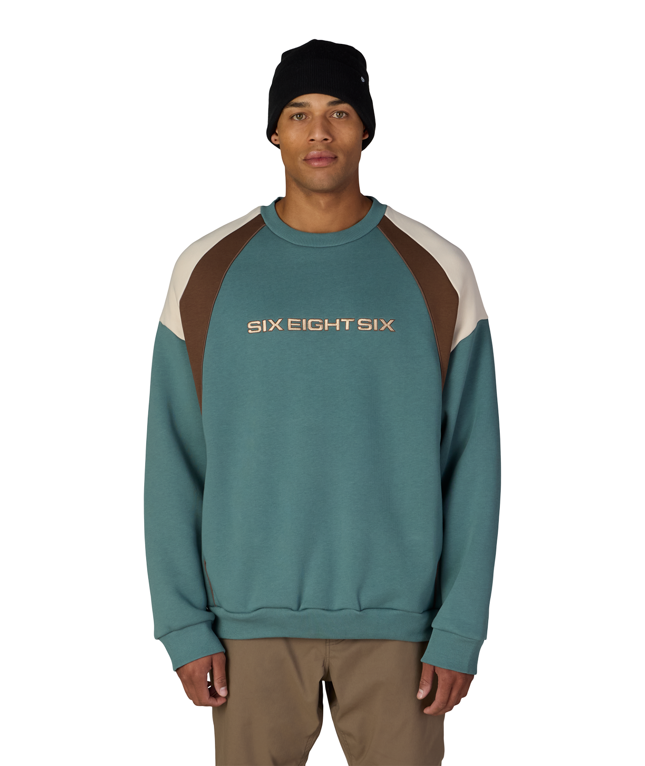 RESERVED® PREMIUM HEAVYWEIGHT CREWNECK - PALE FIRN