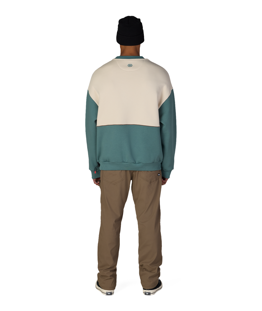 RESERVED® PREMIUM HEAVYWEIGHT CREWNECK - PALE FIRN