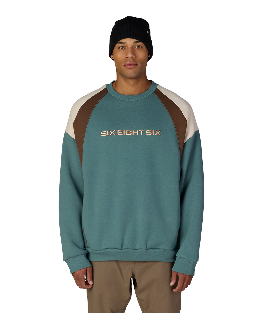 RESERVED® PREMIUM HEAVYWEIGHT CREWNECK - PALE FIRN