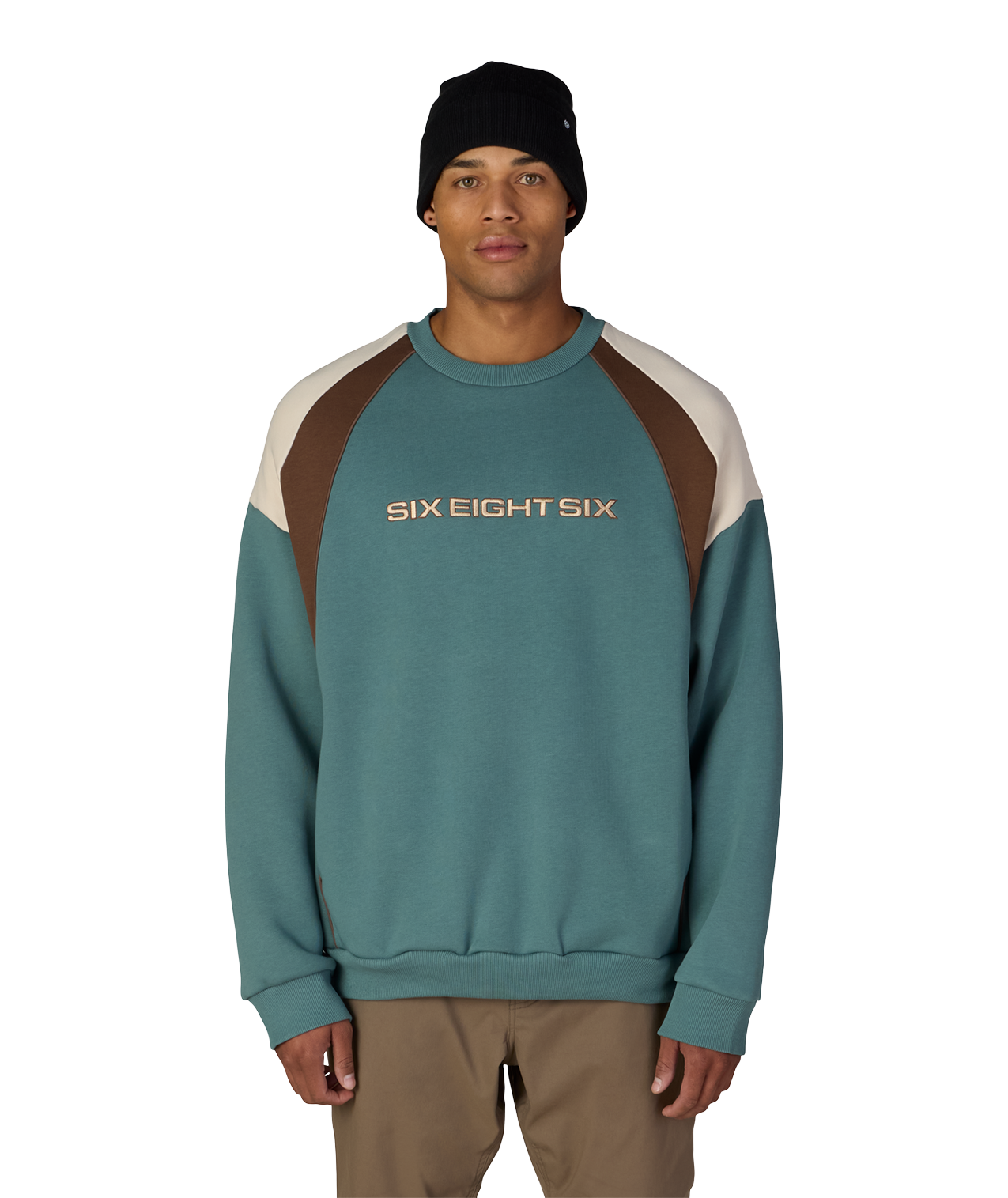 RESERVED® PREMIUM HEAVYWEIGHT CREWNECK - PALE FIRN