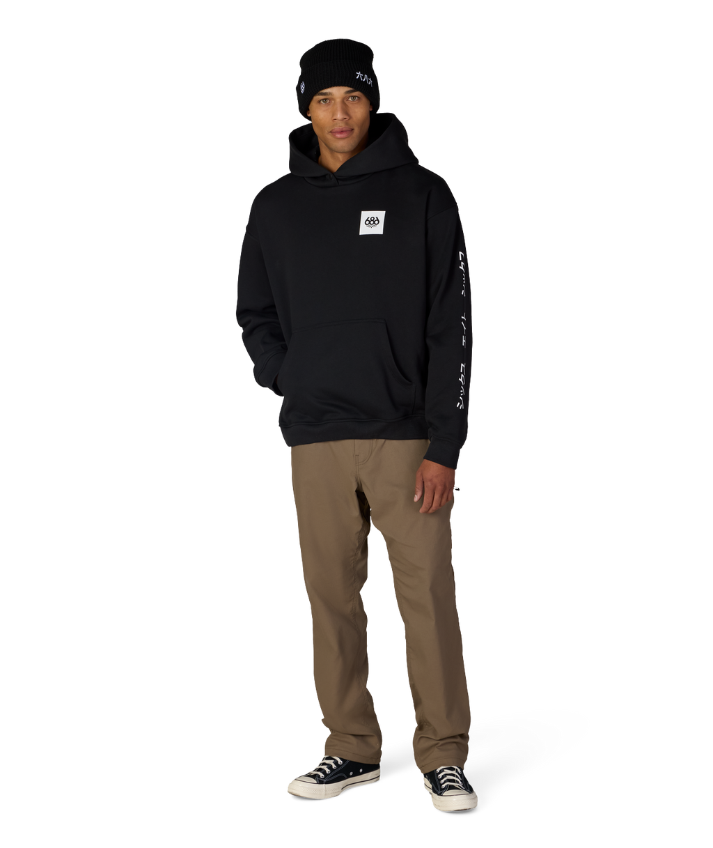 JAPOW PREMIUM HEAVYWEIGHT PULLOVER HOODY - BLACK