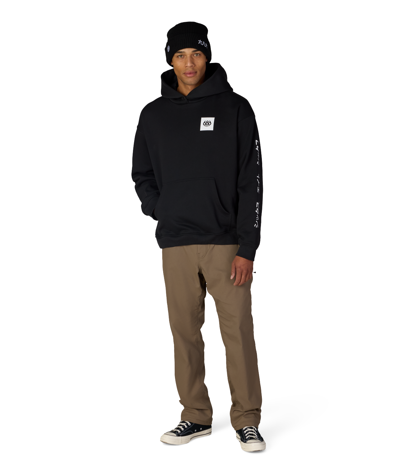 JAPOW PREMIUM HEAVYWEIGHT PULLOVER HOODY - BLACK