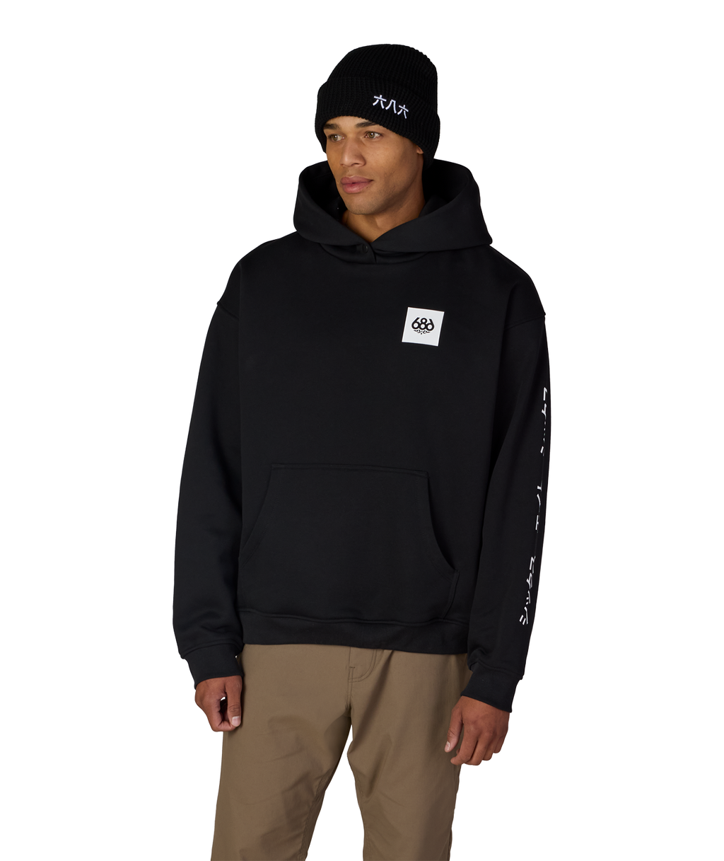 JAPOW PREMIUM HEAVYWEIGHT PULLOVER HOODY - BLACK