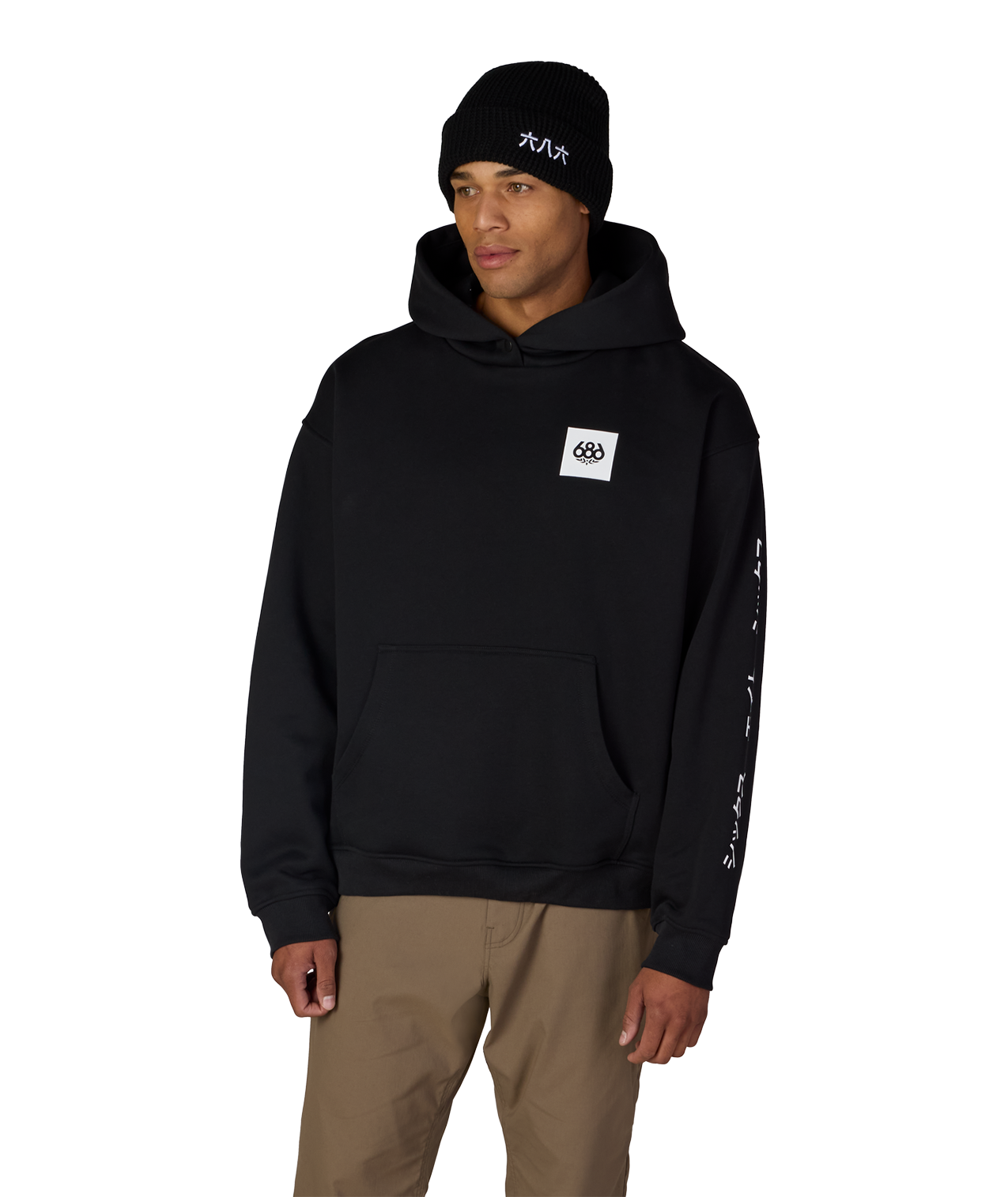 JAPOW PREMIUM HEAVYWEIGHT PULLOVER HOODY - BLACK