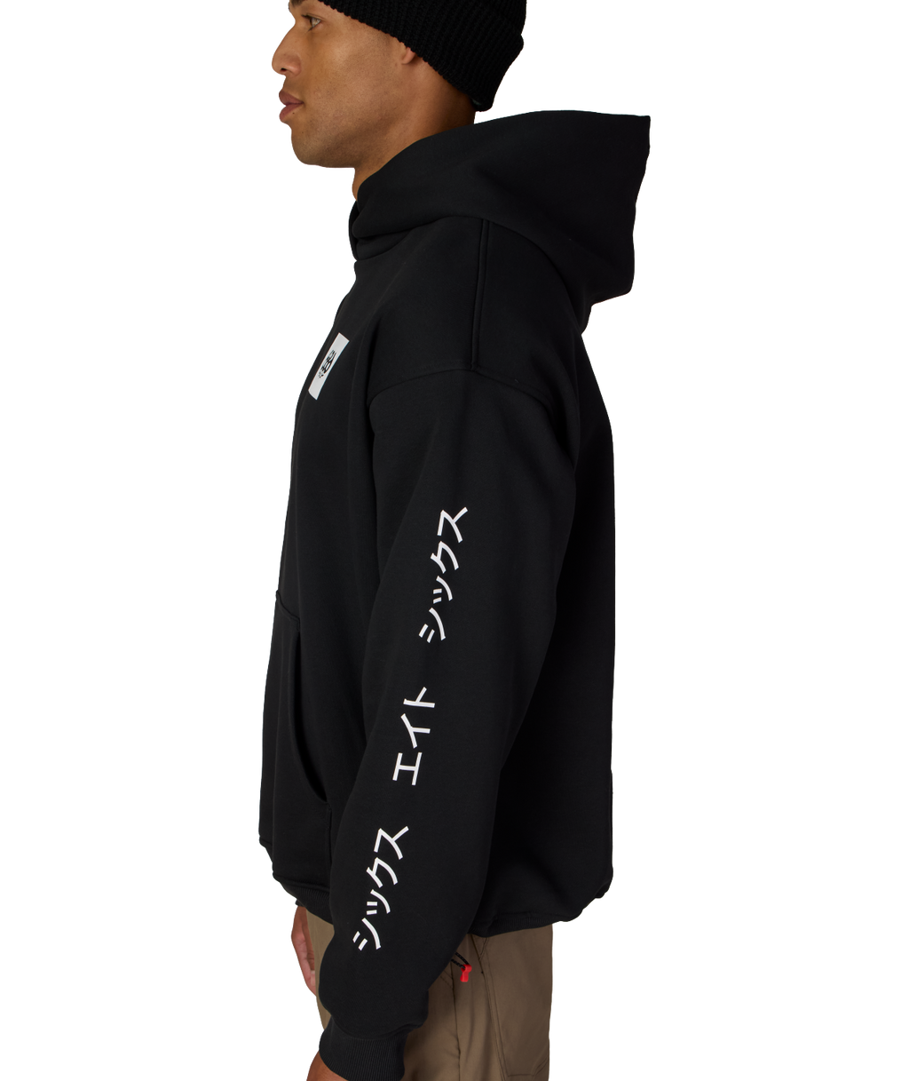 JAPOW PREMIUM HEAVYWEIGHT PULLOVER HOODY - BLACK