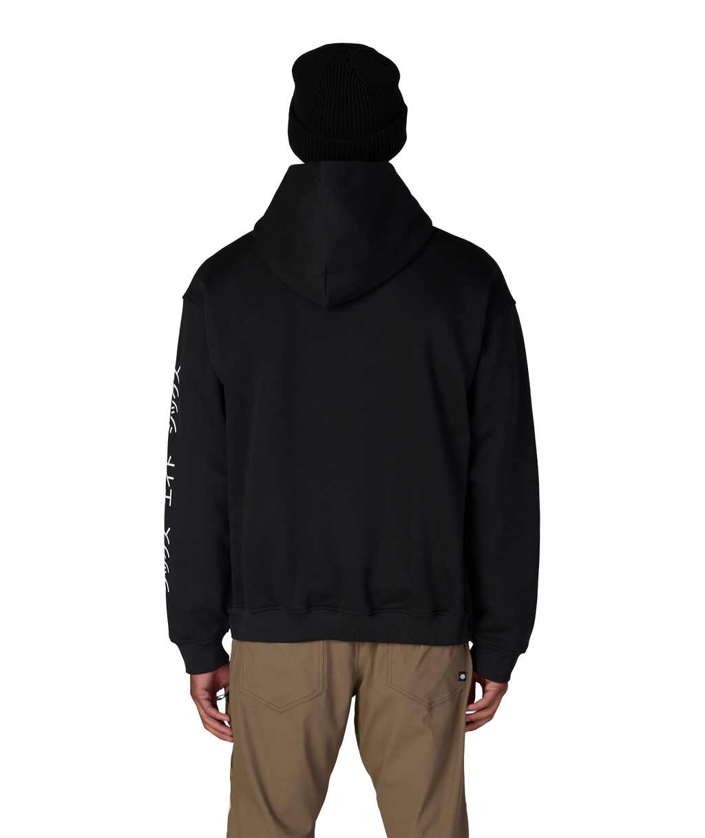 JAPOW PREMIUM HEAVYWEIGHT PULLOVER HOODY - BLACK