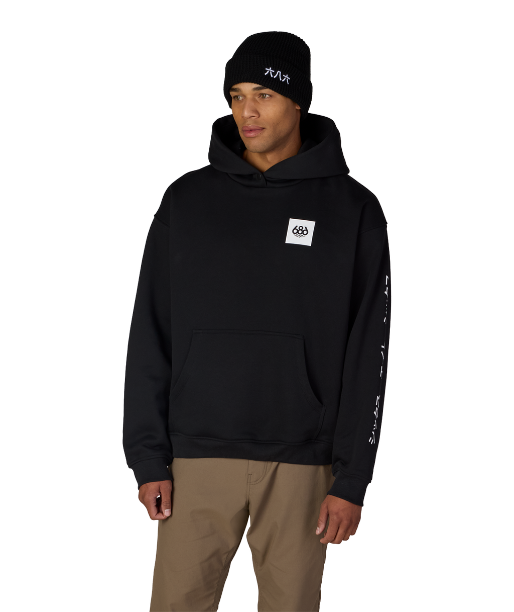 JAPOW PREMIUM HEAVYWEIGHT PULLOVER HOODY - BLACK