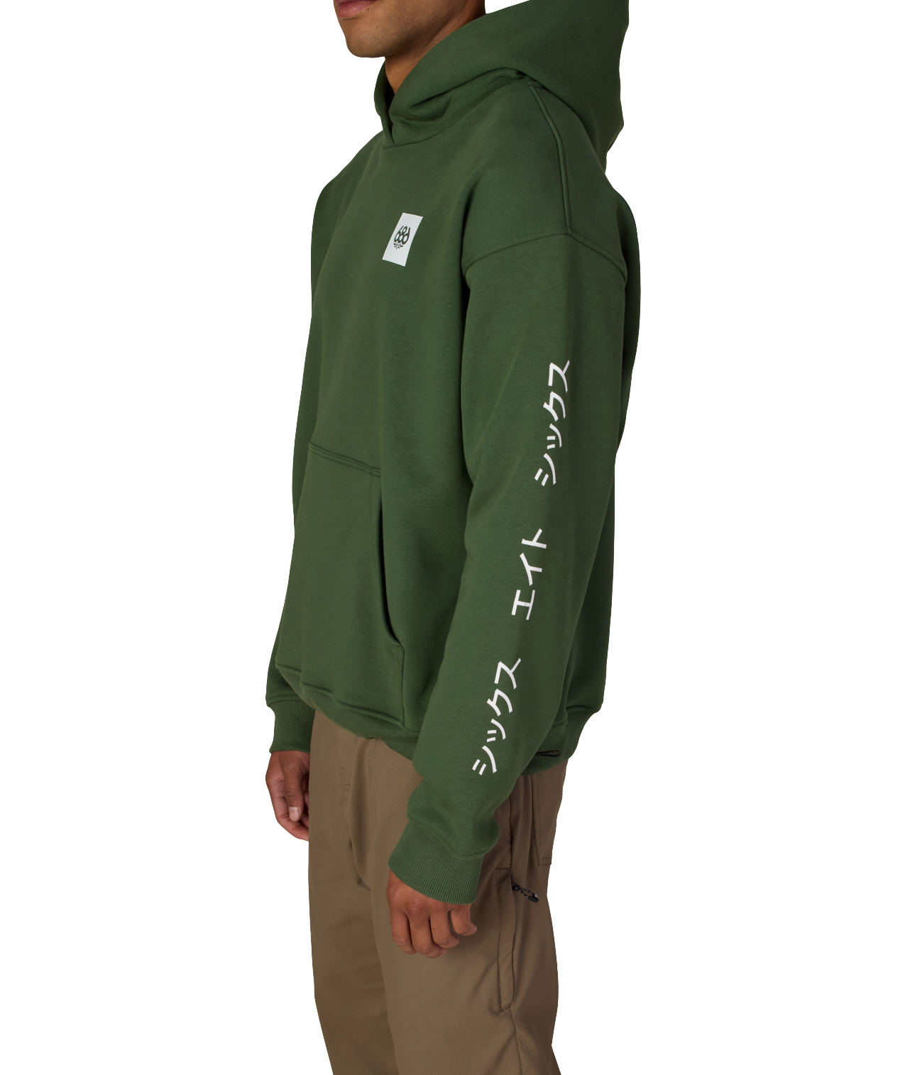 JAPOW PREMIUM HEAVYWEIGHT PULLOVER HOODY - MOSS GREEN