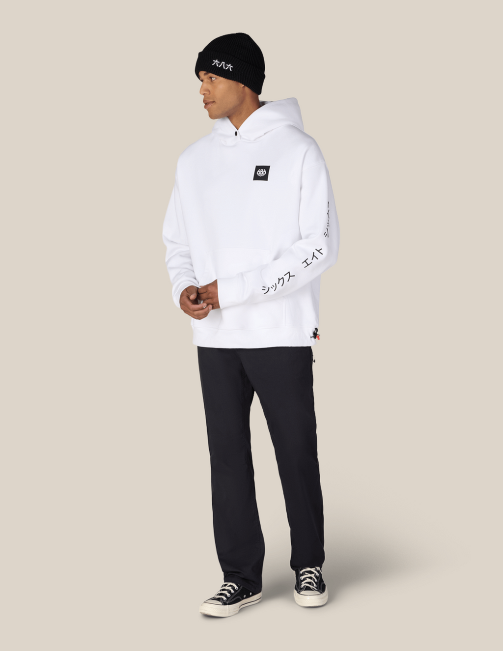 JAPOW PREMIUM HEAVYWEIGHT PULLOVER HOODY - WHITE