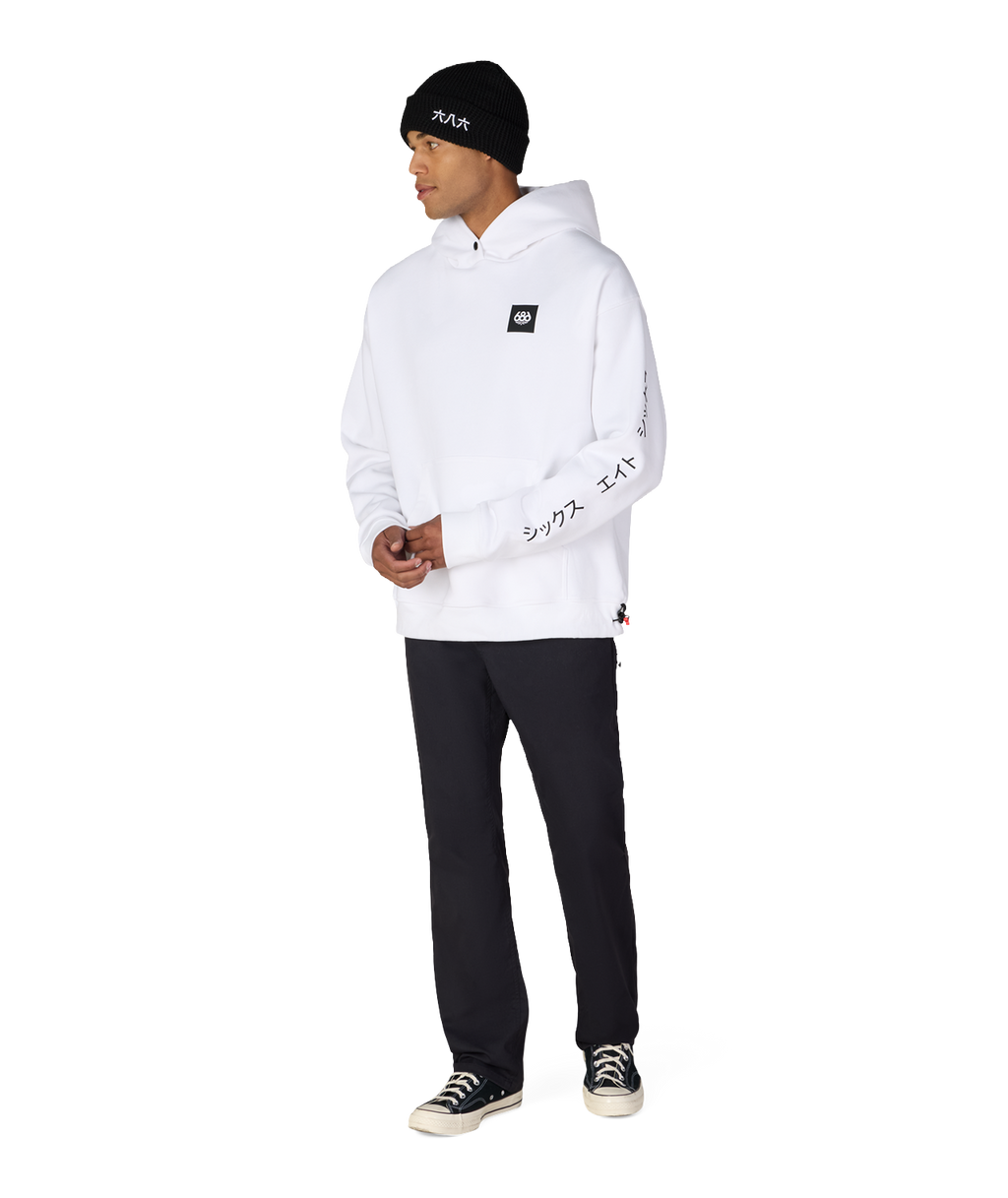 JAPOW PREMIUM HEAVYWEIGHT PULLOVER HOODY - WHITE