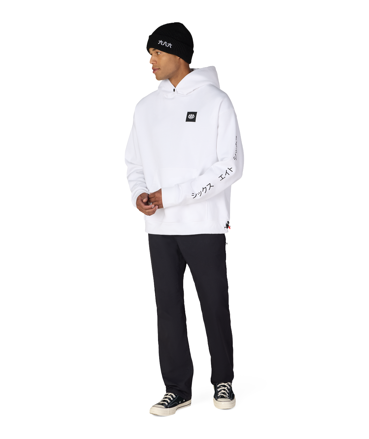 JAPOW PREMIUM HEAVYWEIGHT PULLOVER HOODY - WHITE