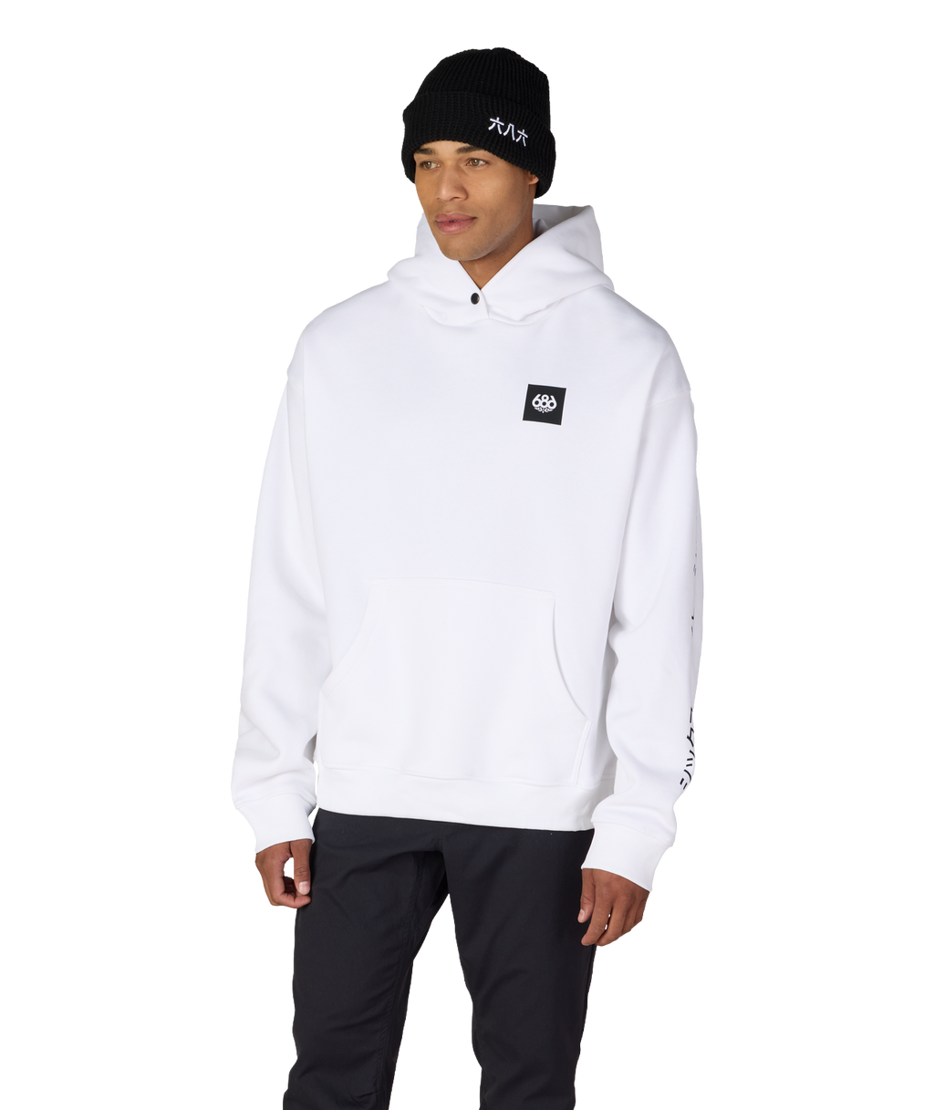 JAPOW PREMIUM HEAVYWEIGHT PULLOVER HOODY - WHITE