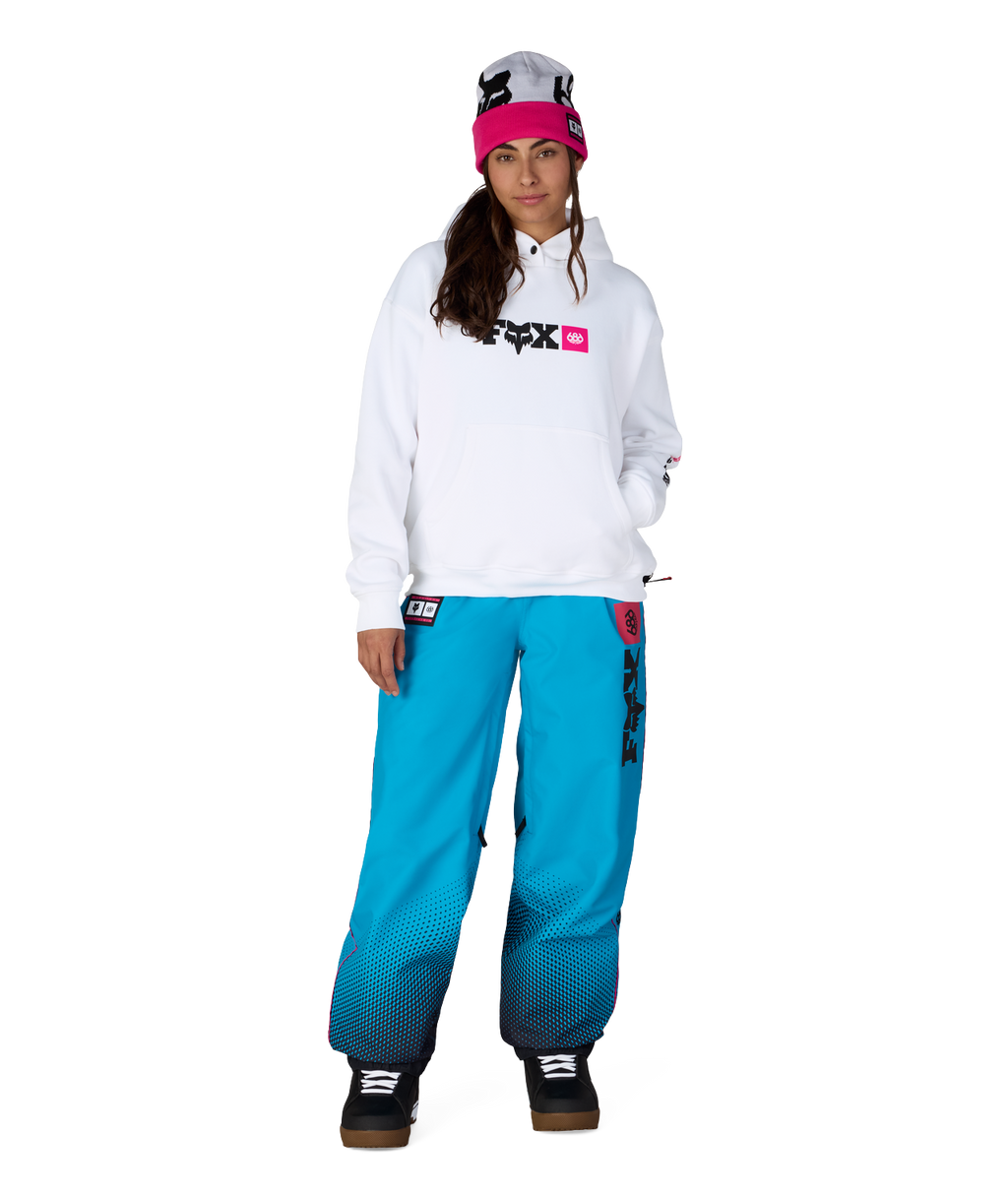 WOMENS FOX RACING PREMIUM HEAVYWEIGHT PULLOVER HOODY - FOX WHITE