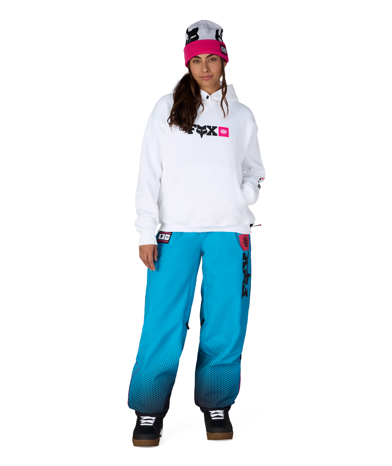 WOMENS FOX RACING PREMIUM HEAVYWEIGHT PULLOVER HOODY - FOX WHITE