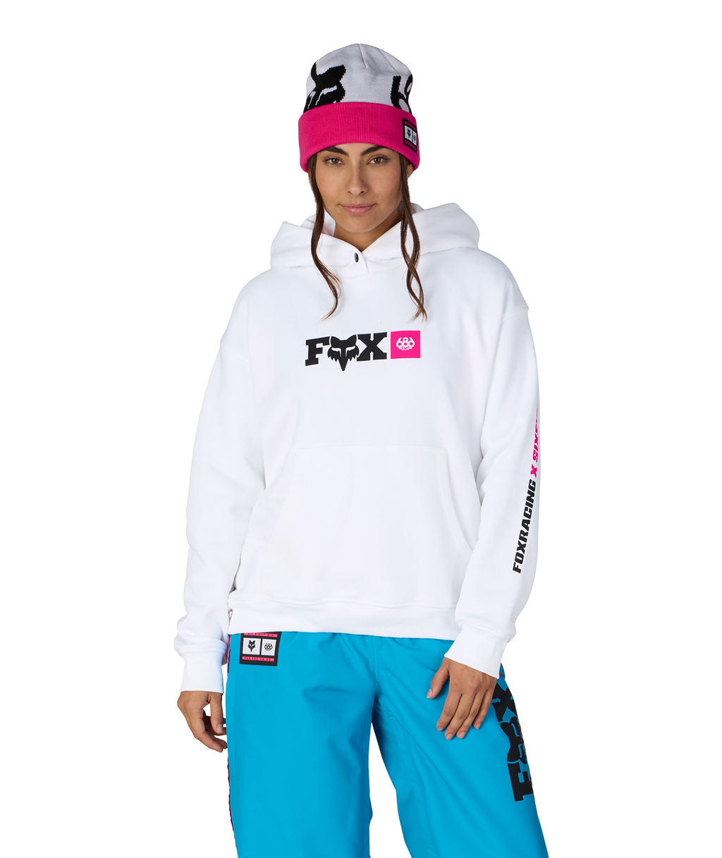 WOMENS FOX RACING PREMIUM HEAVYWEIGHT PULLOVER HOODY - FOX WHITE