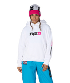 WOMENS FOX RACING PREMIUM HEAVYWEIGHT PULLOVER HOODY - FOX WHITE