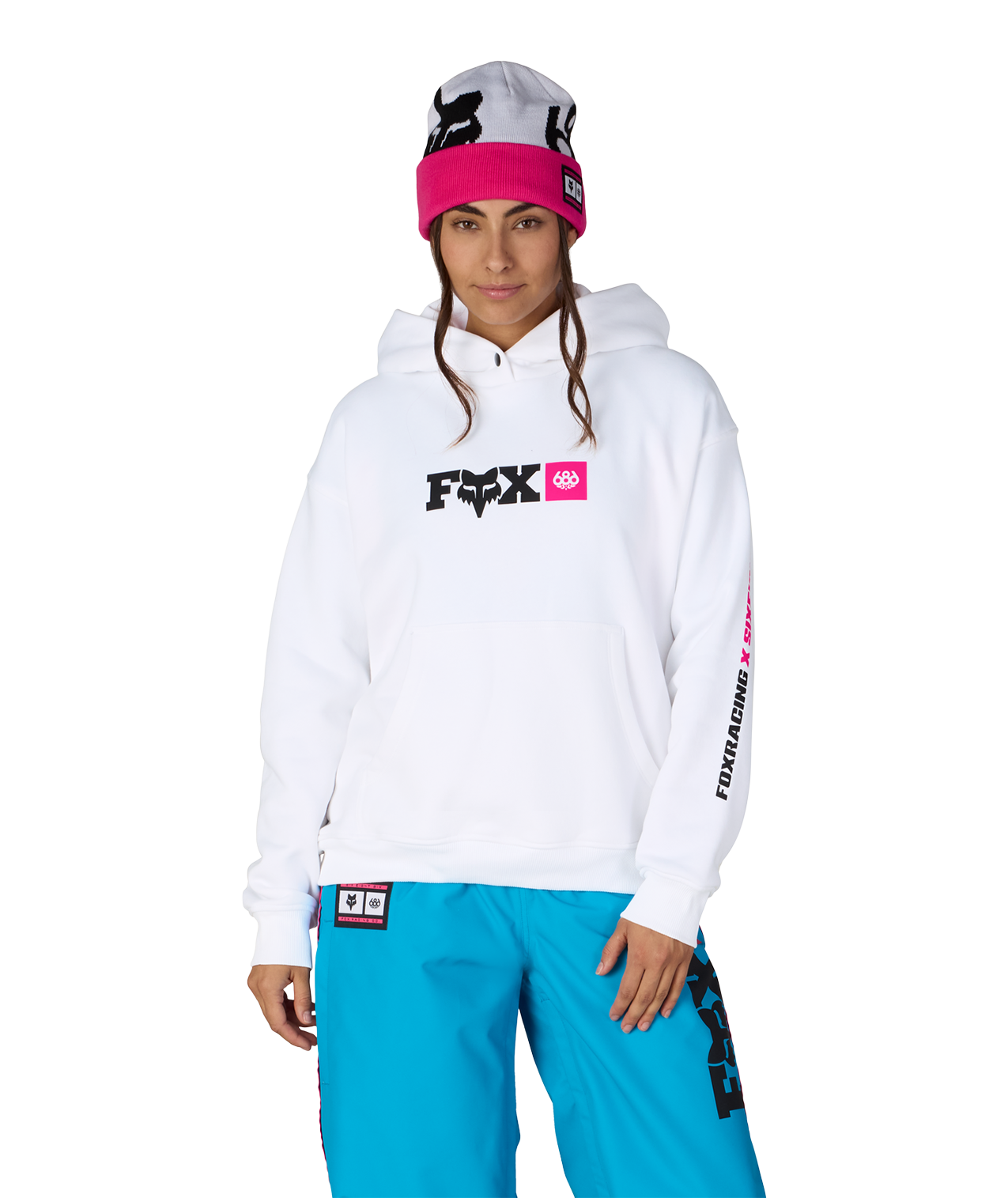 WOMENS FOX RACING PREMIUM HEAVYWEIGHT PULLOVER HOODY - FOX WHITE