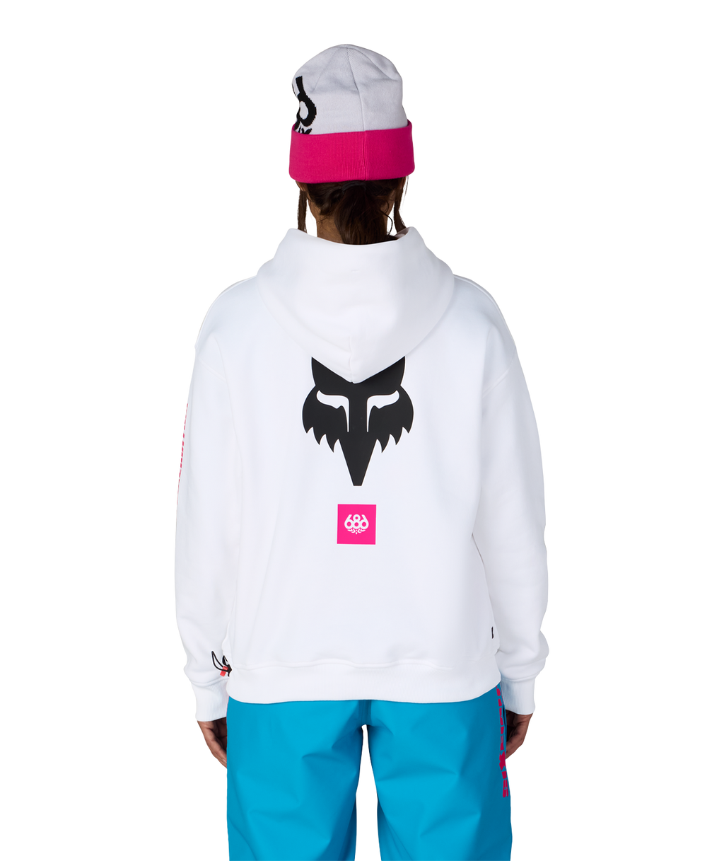 WOMENS FOX RACING PREMIUM HEAVYWEIGHT PULLOVER HOODY - FOX WHITE