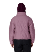 WOMENS GRACIOUS PUFFER JACKET - BLACK PLUM