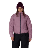 WOMENS GRACIOUS PUFFER JACKET - BLACK PLUM