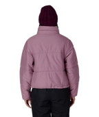 WOMENS GRACIOUS PUFFER JACKET - BLACK PLUM