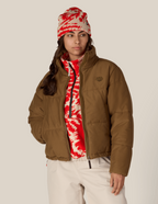 WOMENS GRACIOUS PUFFER JACKET - DARK EARTH