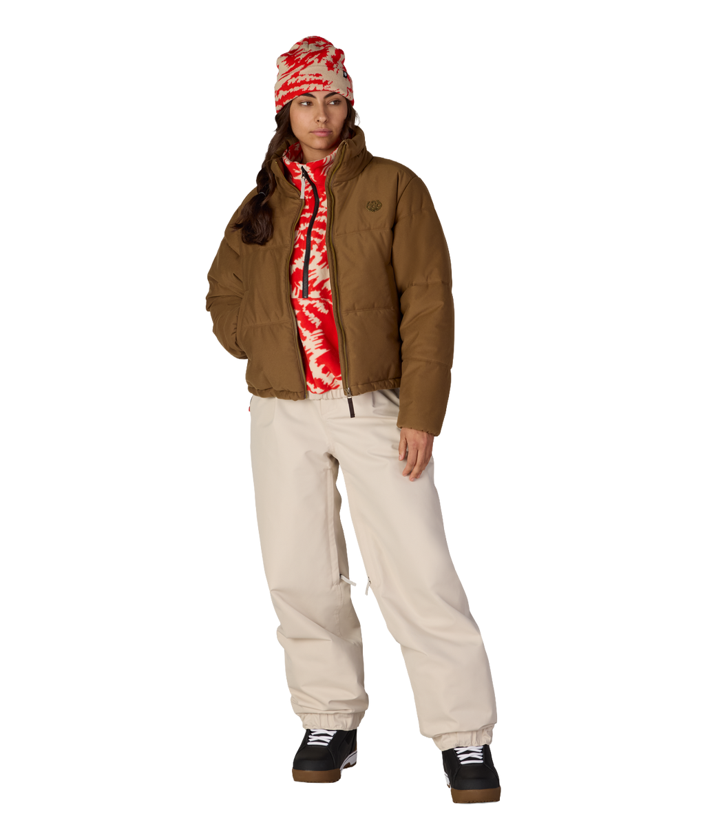 WOMENS GRACIOUS PUFFER JACKET - DARK EARTH