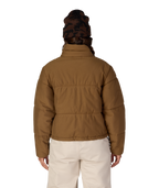 WOMENS GRACIOUS PUFFER JACKET - DARK EARTH