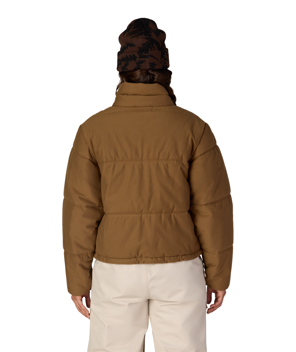 WOMENS GRACIOUS PUFFER JACKET - DARK EARTH