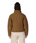 WOMENS GRACIOUS PUFFER JACKET - DARK EARTH