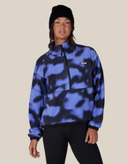 WOMENS CHIMAY FLEECE ANORAK - ALPENGLOW BLUE DARK SKIES