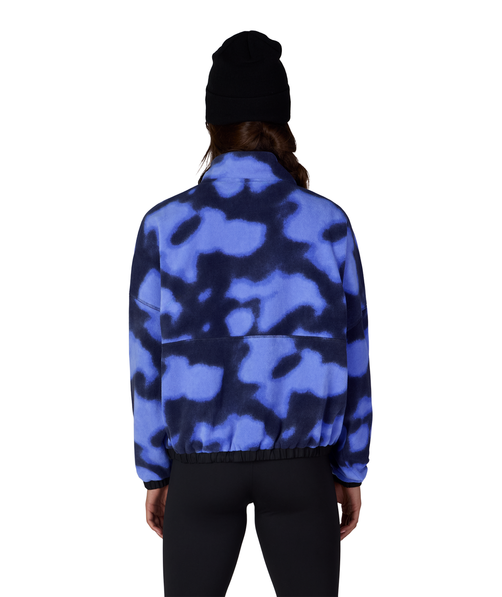 WOMENS CHIMAY FLEECE ANORAK - ALPENGLOW BLUE DARK SKIES