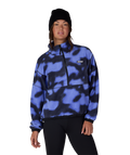WOMENS CHIMAY FLEECE ANORAK - ALPENGLOW BLUE DARK SKIES
