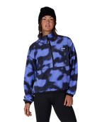 WOMENS CHIMAY FLEECE ANORAK - ALPENGLOW BLUE DARK SKIES