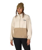 WOMENS CHIMAY FLEECE ANORAK - LIMESTONE COLORBLOCK