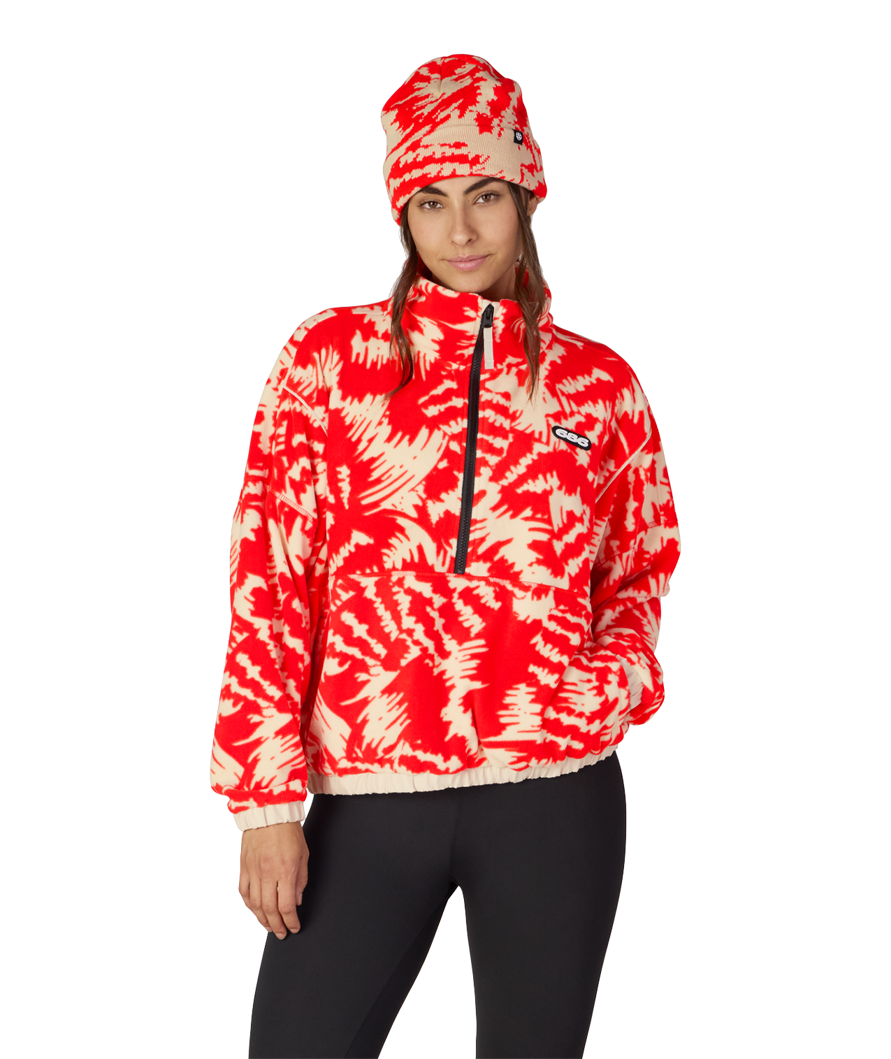 WOMENS CHIMAY FLEECE ANORAK - SOLAR REVERB