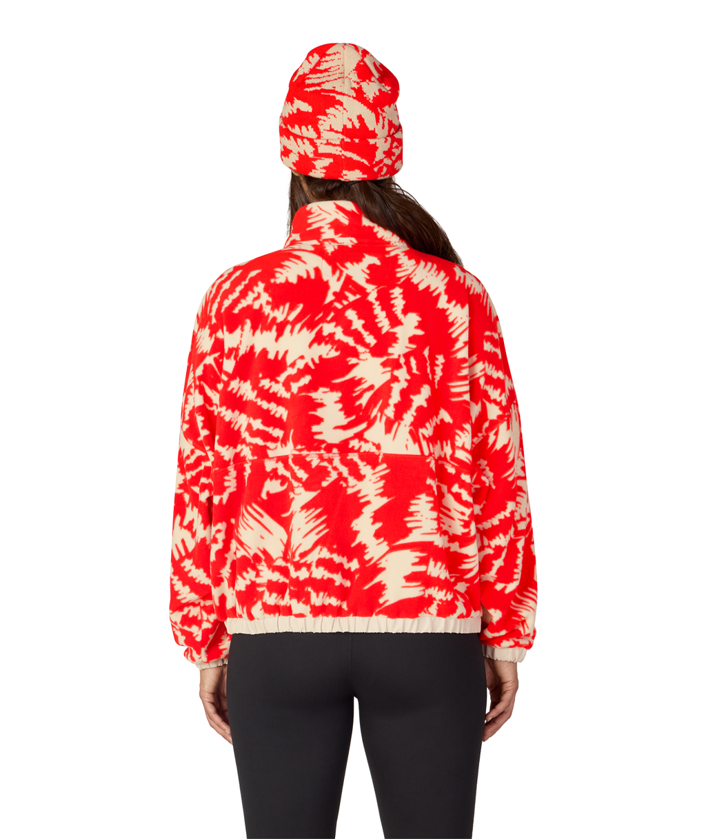 WOMENS CHIMAY FLEECE ANORAK - SOLAR REVERB