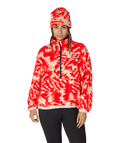 WOMENS CHIMAY FLEECE ANORAK - SOLAR REVERB