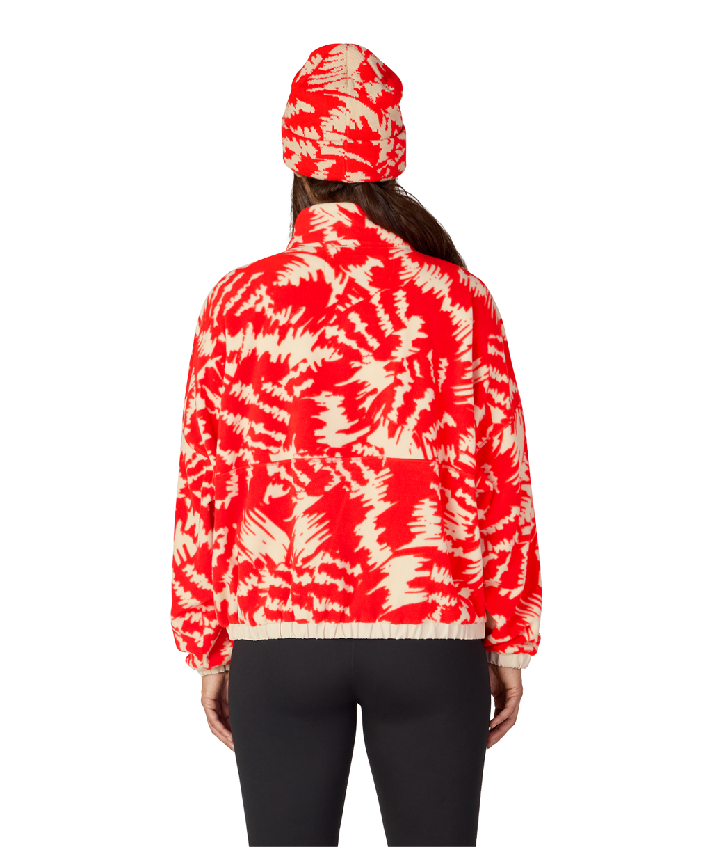 WOMENS CHIMAY FLEECE ANORAK - SOLAR REVERB
