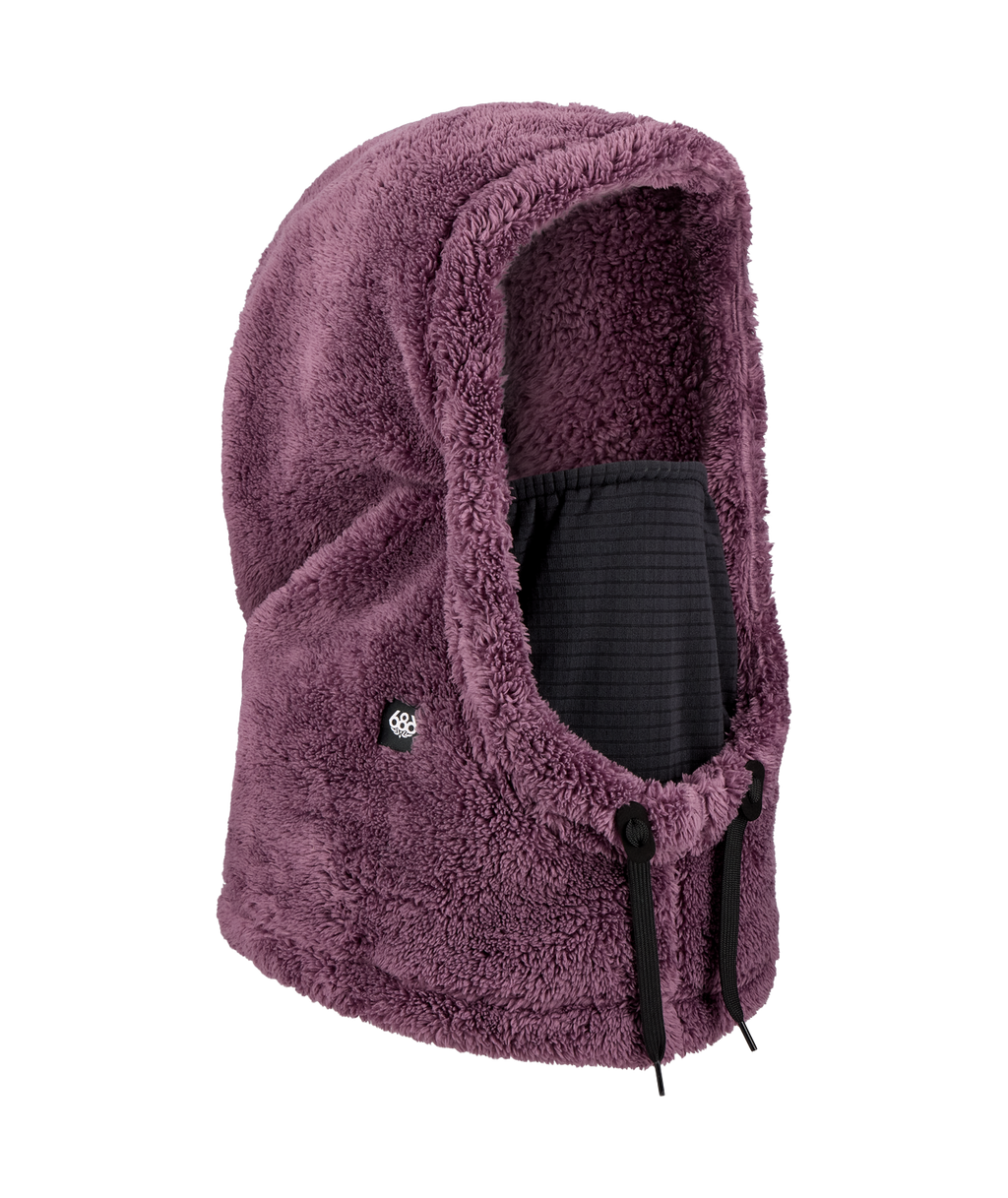 TARMAC SHERPA HOOD - BLACK PLUM