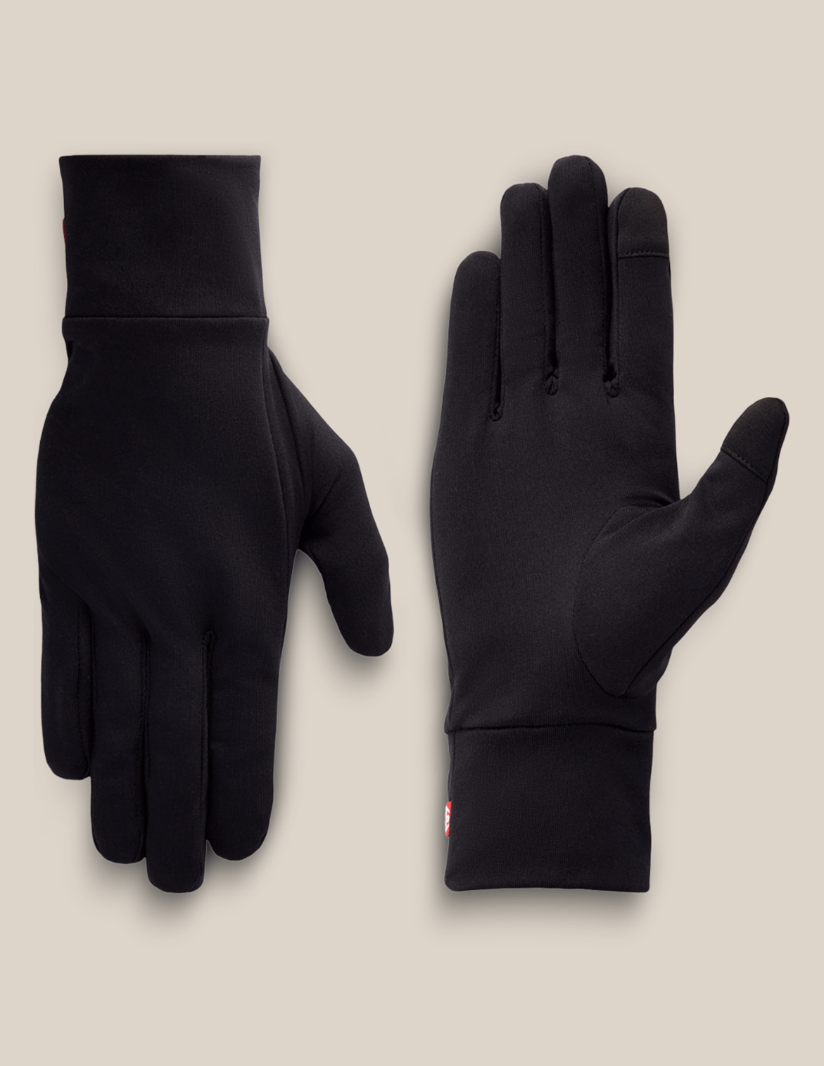 MENS FLEECE GLOVE LINER - BLACK